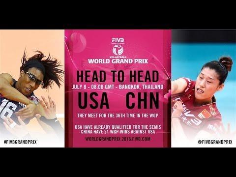 USA vs China / Group 1 / 08 Jul / FIVB Volleyball World Grand Prix 2016
