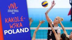 Agnieszka Kakolewska the center piece of Poland’s squad | VNL Stars | Volleyball Nations League 2019