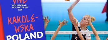 Agnieszka Kakolewska the center piece of Poland’s squad | VNL Stars | Volleyball Nations League 2019