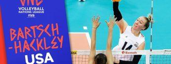Michelle Bartsch-Hackley strikes fear into her opponent | VNL Stars | Volleyball Nations League 2019