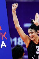 Tijana Boškovic of Serbia is a threat on the diagonal | VNL Stars | Volleyball Nations League 2019