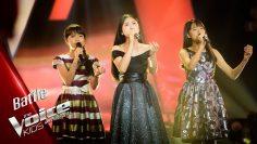 แก้ม VS ผิงผิง VS องุ่น – ฟ้าสั่ง – Battle – The Voice Kids Thailand – 27 May 2019