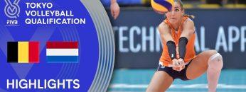 BELGIUM vs. NETHERLANDS – Highlights Women | Volleyball Olympic Qualification 2019