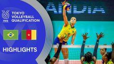 BRAZIL vs. CAMEROON – Highlights Women | Volleyball Olympic Qualification 2019