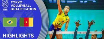 BRAZIL vs. CAMEROON – Highlights Women | Volleyball Olympic Qualification 2019