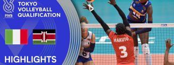 ITALY vs. KENYA – Highlights Women | Volleyball Olympic Qualification 2019