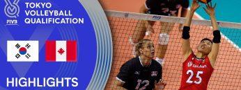 KOREA vs. CANADA – Highlights Women | Volleyball Olympic Qualification 2019