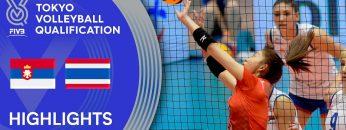 SERBIA vs. THAILAND – Highlights Women | Volleyball Olympic Qualification 2019