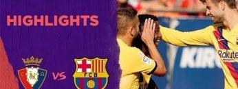 โอซาซูน่า 2-2 บาร์เซโลน่า | ไฮไลต์ฟุตบอล LaLiga 19/20
