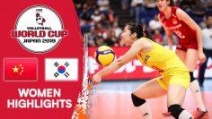 CHINA vs. KOREA – Highlights | Womens Volleyball World Cup 2019
