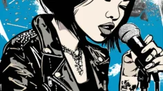 A digital cartoon illustration of an thai American (3)